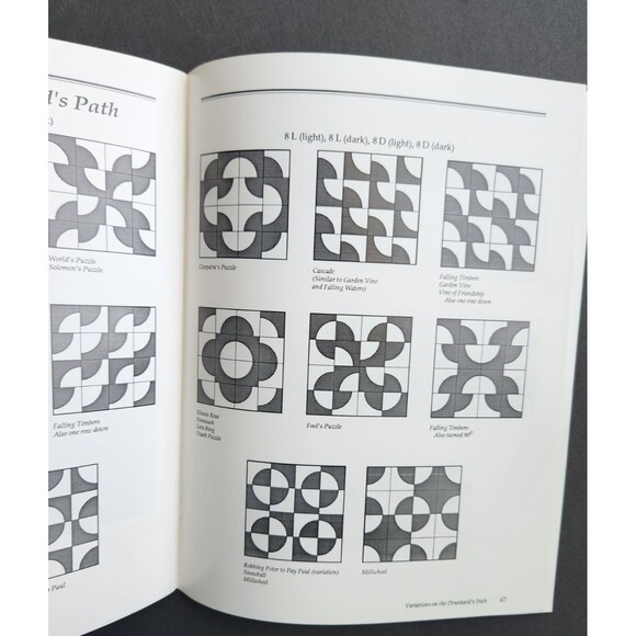 Drunkards Path Quilt The Path Less Traveled Book By Betty Kiser + Pattern - Picture 10 of 16